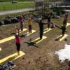escalade et yoga - salutation au soleil